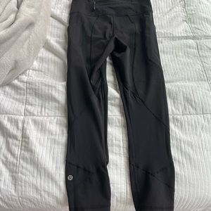 Two pairs of cropped Lululemon Athletic leggings - Size 2